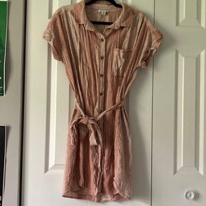 EUC American Eagle Button Up Shirt Dress